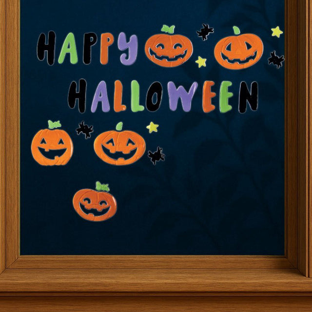 Happy Halloween Gel Sticker Set - GARDEN ORNAMENTS INCL SOLAR - Beattys of Loughrea