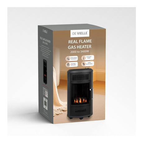 De Vielle Real Flame Gas Heater - GAS HEATERS - Beattys of Loughrea