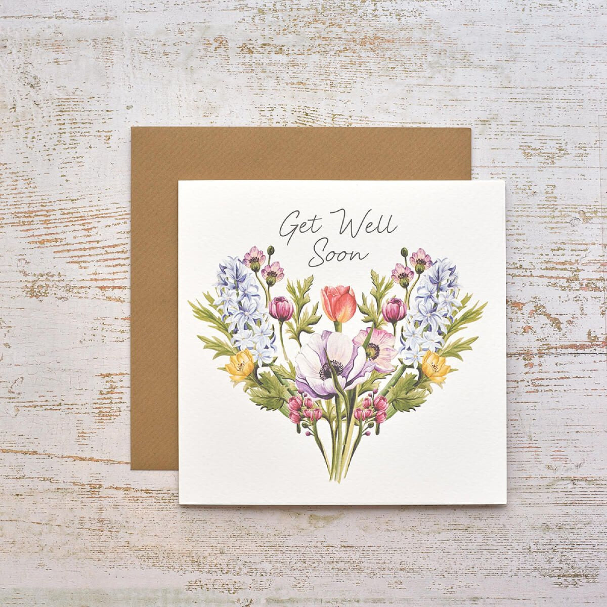 R13 FLORAL SERENADE GET WELL SOON CARD 4FS102