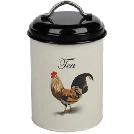 Tea Caddy – Cockerel - ENAMELWARE/JARS/TRAYS - Beattys of Loughrea