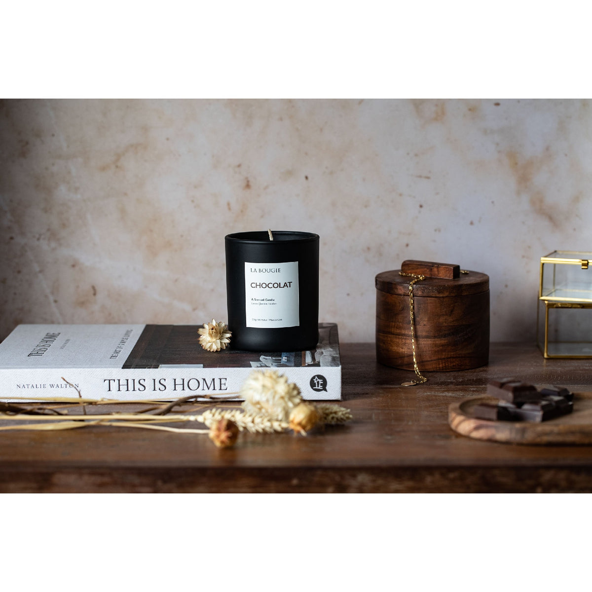 La Bougie Chocolat Candle 220g - POT POURRI/AROMATHERAPY/OILS/DIFFUSER - Beattys of Loughrea
