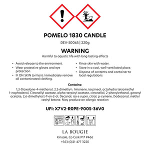 La Bougie Pomelo 1830 Candle 220g - POT POURRI/AROMATHERAPY/OILS/DIFFUSER - Beattys of Loughrea