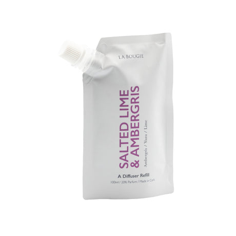 La Bougie Salted Lime & Ambergris Room Diffuser Refill - POT POURRI/AROMATHERAPY/OILS/DIFFUSER - Beattys of Loughrea
