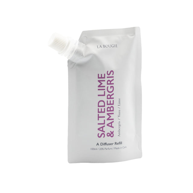 La Bougie Salted Lime & Ambergris Room Diffuser Refill - POT POURRI/AROMATHERAPY/OILS/DIFFUSER - Beattys of Loughrea