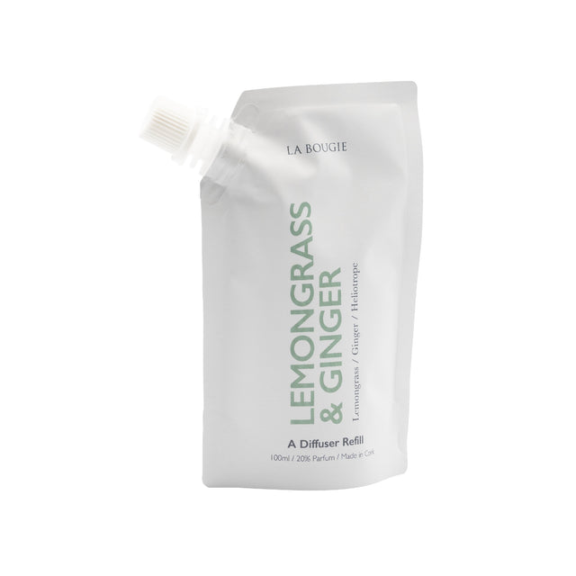 La Bougie Lemongrass & Ginger Room Diffuser Refill - POT POURRI/AROMATHERAPY/OILS/DIFFUSER - Beattys of Loughrea