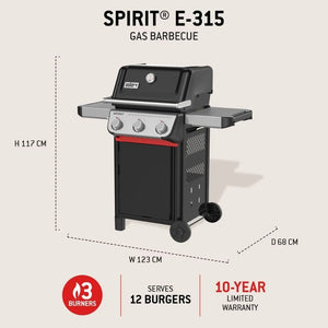 Weber Spirit E-315 3 Burner Gas Barbecue - BBQ - GAS - Beattys of Loughrea