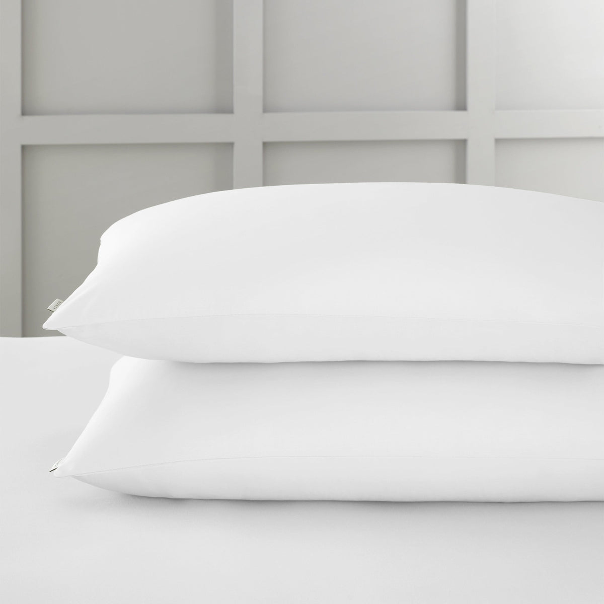 400 Thread Count Cotton Sateen White Pillowcase Pair