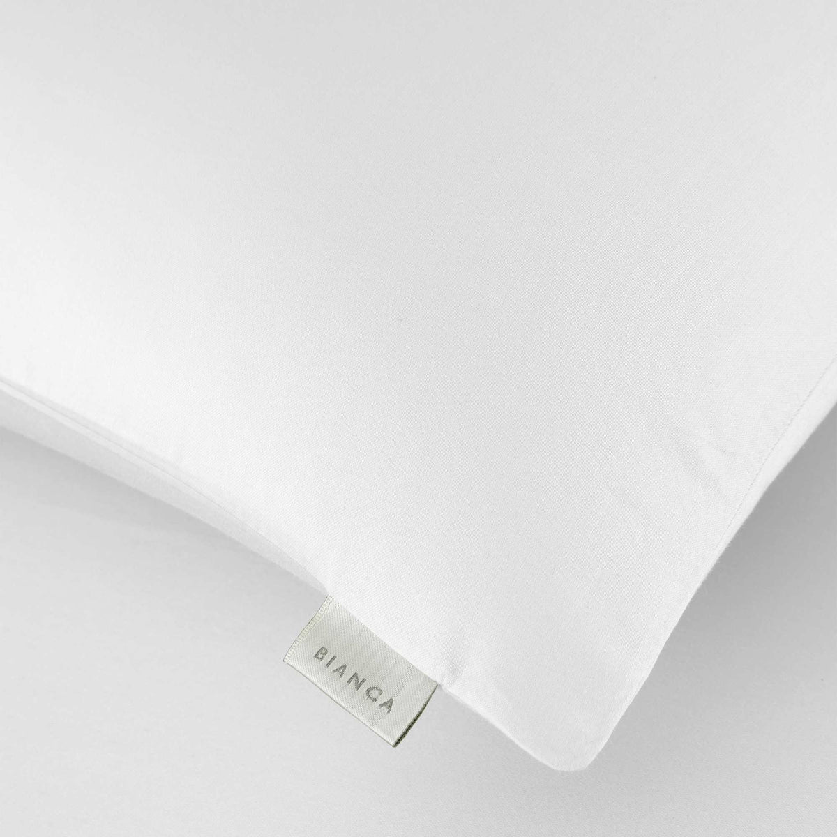 400 Thread Count Cotton Sateen White Pillowcase Pair