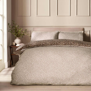 Animal Print Brown Duvet Cover Set - Single