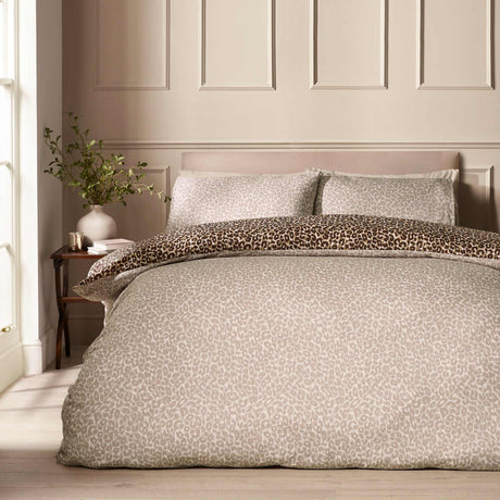 Animal Print Brown Duvet Cover Set - Single - DUVET COVERS - Beattys of Loughrea