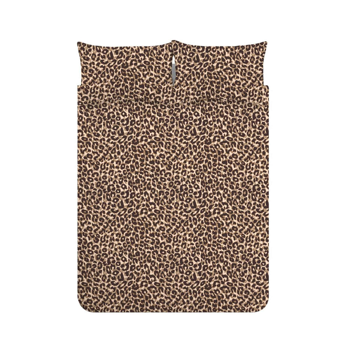 Animal Print Brown Duvet Cover Set - Single