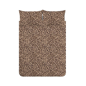 Animal Print Brown Duvet Cover Set - Single