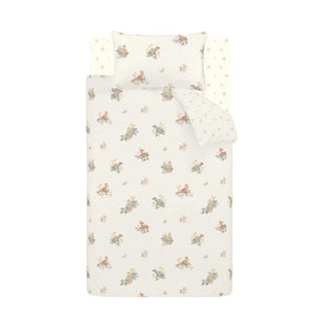 Brushed Forest Friends Cream Duvet Cover Set - Double