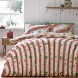 Capy Christmas Cream Duvet Cover Set - Double