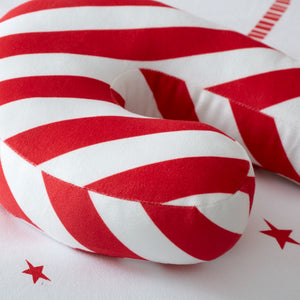 Christmas Candy Cane Red 3D Filled Cushion