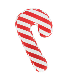 Christmas Candy Cane Red 3D Filled Cushion
