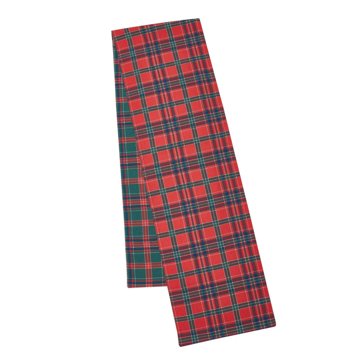 Tartan Check Red / Green Table Runner