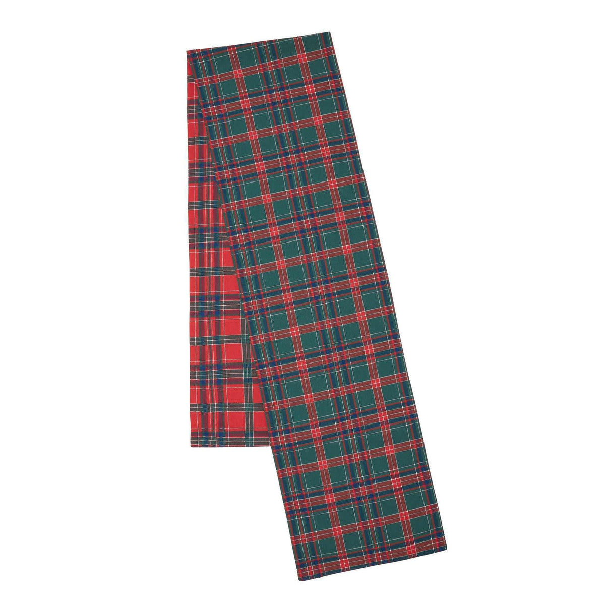 Tartan Check Red / Green Table Runner