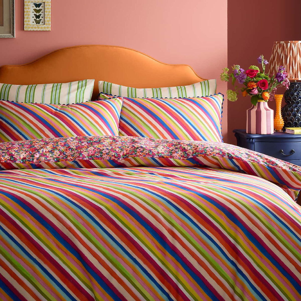 Darling Ditsy Bright Duvet Cover Set - King
