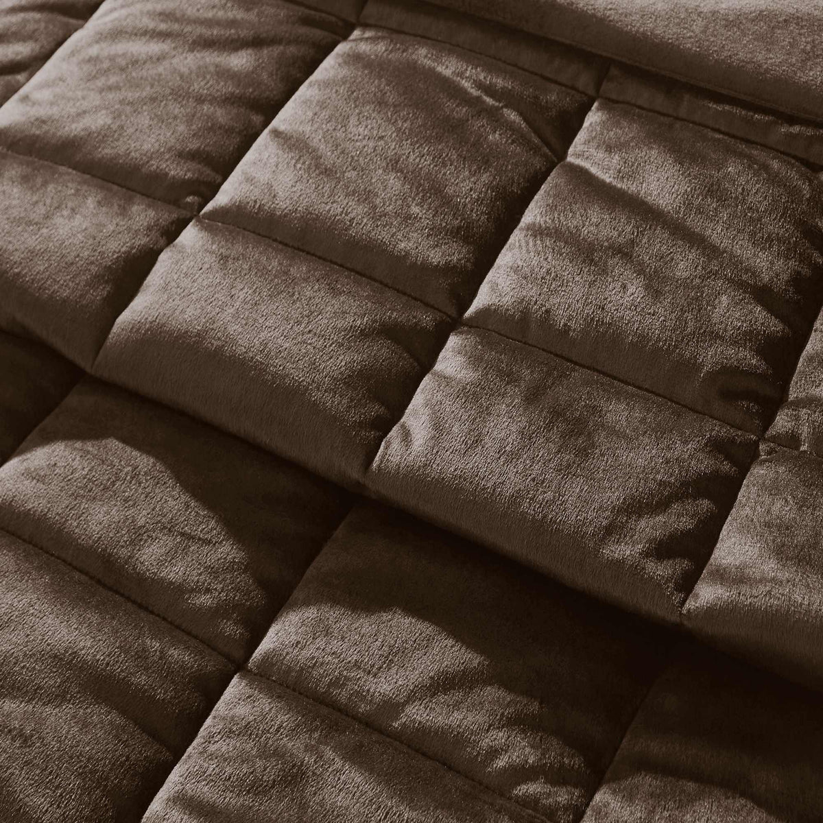 Kingsley Matt Velvet Chocolate Bedspread