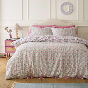 Pearly Queen Ditsy Pink Duvet Cover Set - Double