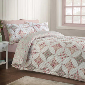 Pinsonic Patchwork Green Duvet Cover Set - Single