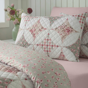 Pinsonic Patchwork Green Duvet Cover Set - Single