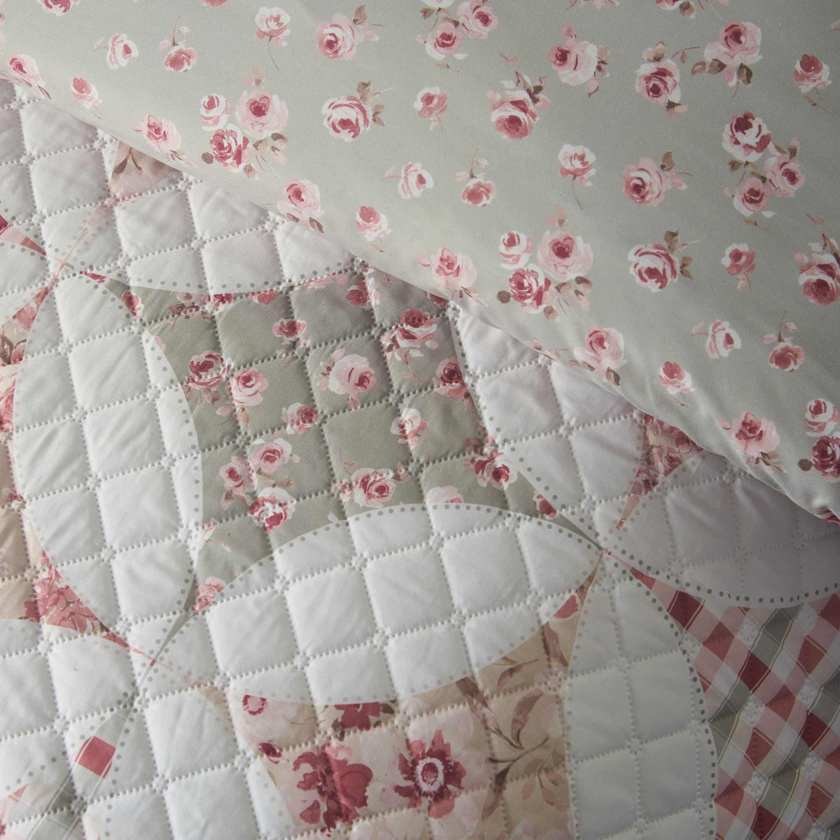 Pinsonic Patchwork Green Duvet Cover Set - Single