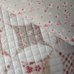 Pinsonic Patchwork Green Duvet Cover Set - King
