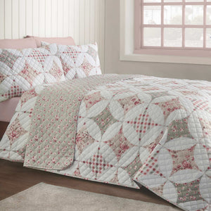 Pinsonic Patchwork Green Bedspread