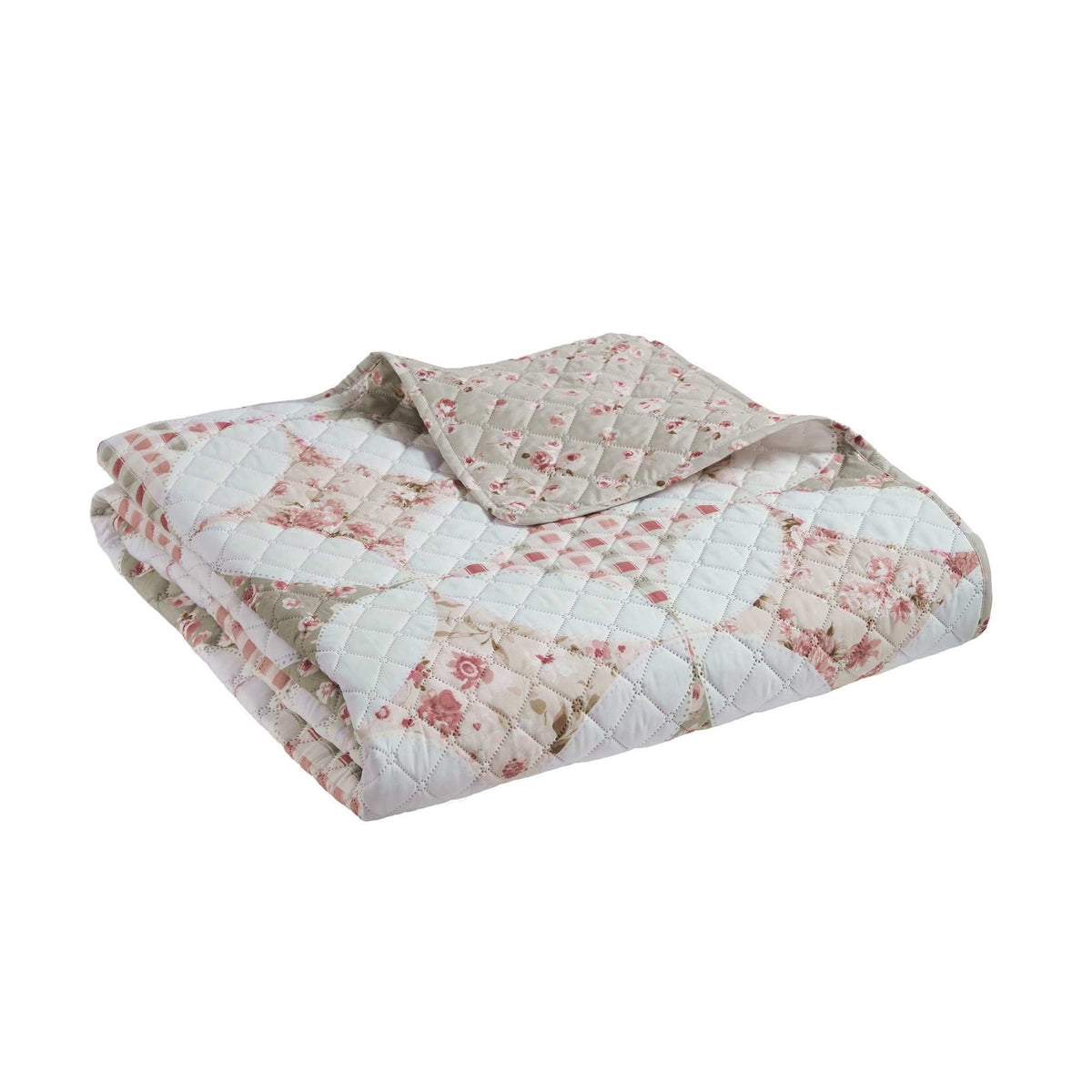 Pinsonic Patchwork Green Bedspread