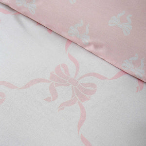 Pretty Bows Pink Duvet Cover Set - Single