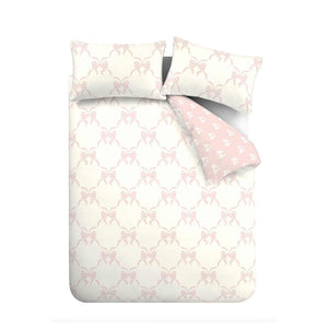 Pretty Bows Pink Duvet Cover Set - King