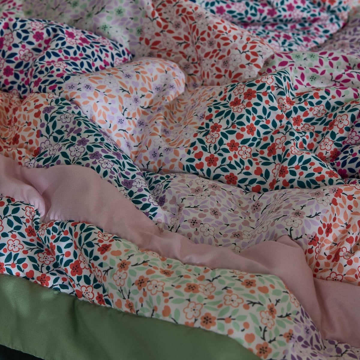 Heirloom Patchwork Pink Bedspread