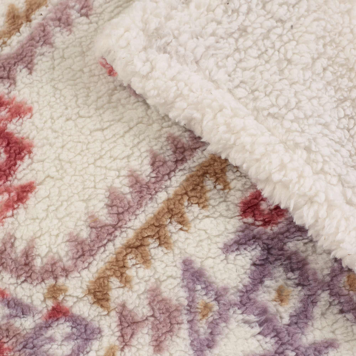 Navajo Fleece Natural Throw