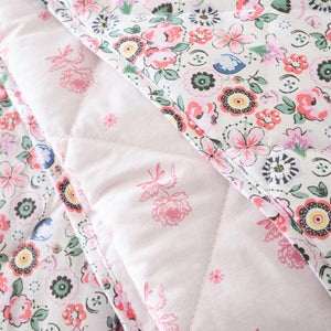 Pearly Queen Ditsy Pink Bedspread