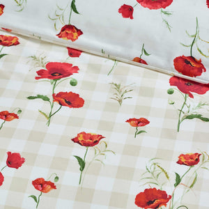 Poppy Red Duvet Cover Set - Single