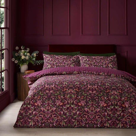 Richmond Plum Duvet Cover Set - Single - DUVET COVERS - Beattys of Loughrea