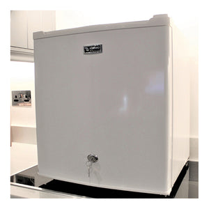 Adamo Table Top Fridge with Lock, White - FRIDGE PORTABLE/ CAMPING - Beattys of Loughrea