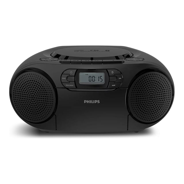 Philips CD Soundmachine with Cassette and Bluetooth, Black - TURNTABLE, RECORD PLAYER ONLY - Beattys of Loughrea