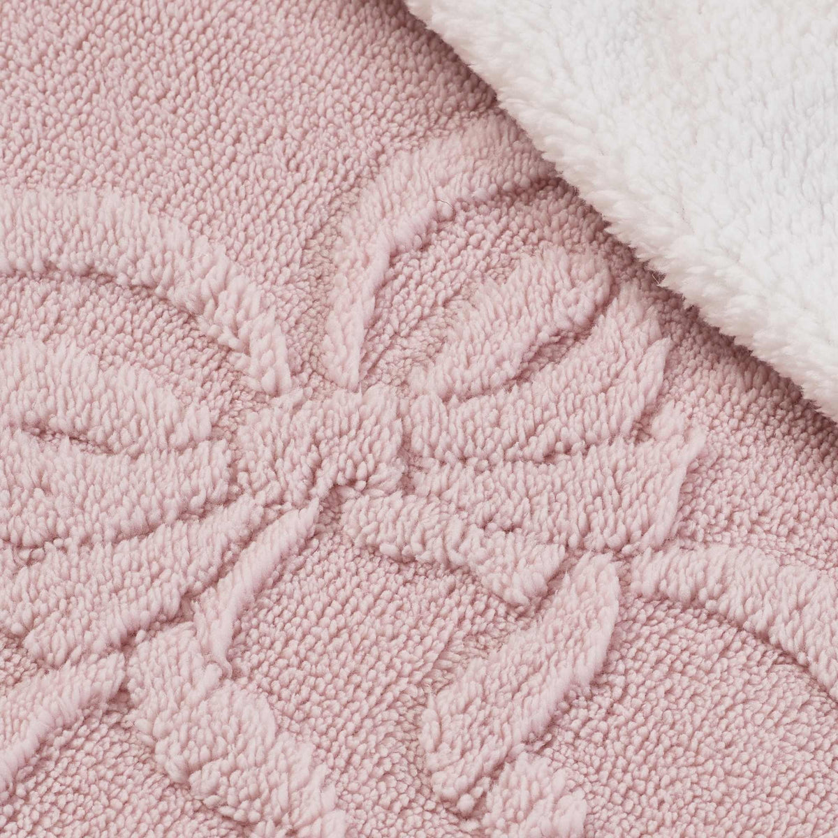 Carved Bow Pink Throw