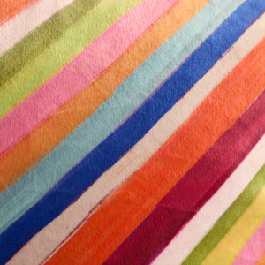Darling Diagonal Stripe Bright Filled Cushion - 50 x 50cm