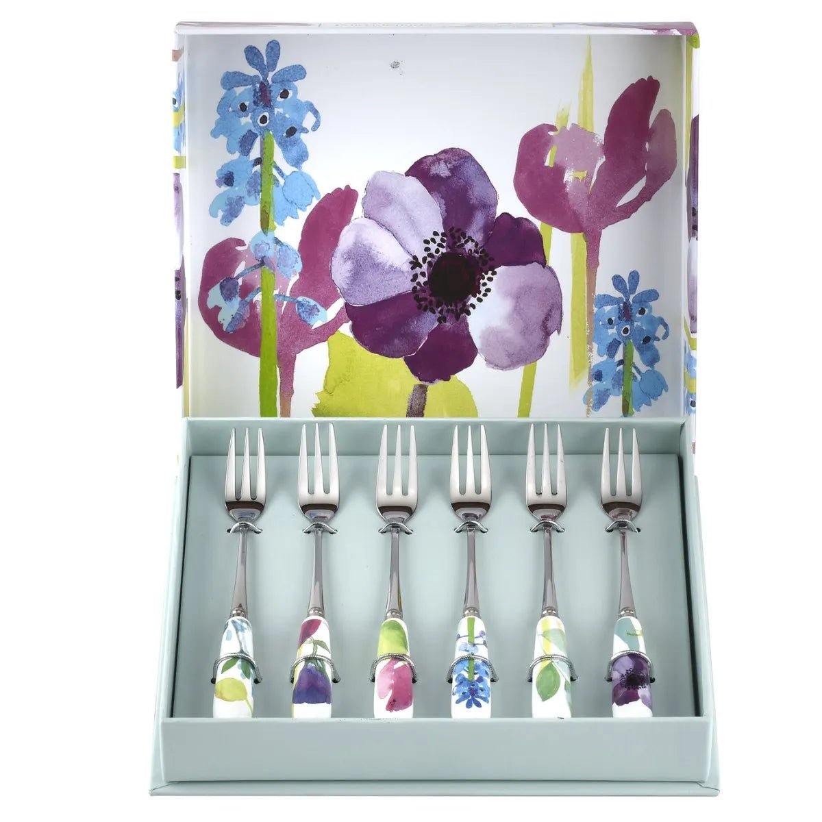 Portmeirion Home Water Garden Pastry Forks Set of 6 - GENERAL LOOSE WARE - Beattys of Loughrea