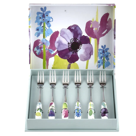 Portmeirion Home Water Garden Pastry Forks Set of 6 - GENERAL LOOSE WARE - Beattys of Loughrea