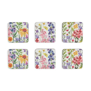 Pimpernel Wildflowers Set of 6 Coasters 10.5cm - TABLEMATS/COASTERS - Beattys of Loughrea