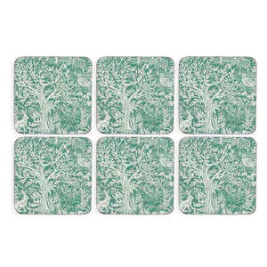 Pimpernel Tapestry Sage Set of 6 Coasters 10.5cm - TABLEMATS/COASTERS - Beattys of Loughrea
