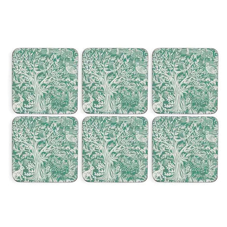 Pimpernel Tapestry Sage Set of 6 Coasters 10.5cm - TABLEMATS/COASTERS - Beattys of Loughrea