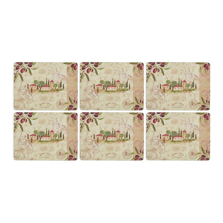 Pimpernel Olive Orchard Set of 6 Placemats 30.5cm x 23cm - TABLEMATS/COASTERS - Beattys of Loughrea