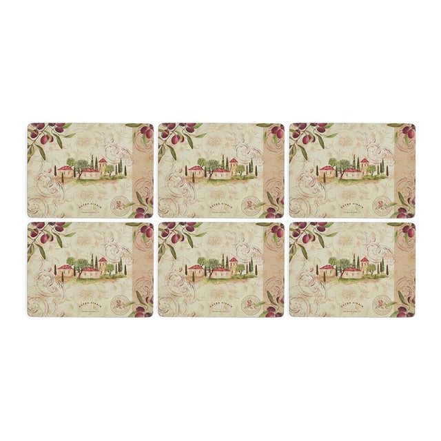Pimpernel Olive Orchard Set of 6 Placemats 30.5cm x 23cm - TABLEMATS/COASTERS - Beattys of Loughrea