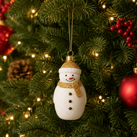Glitzy Frosty Pendant Christmas Tree Ornament